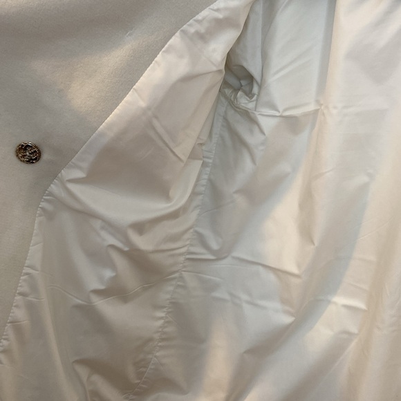 Vaute Couture plush cream short pea coat - size XS Made in USA vegan - Picture 14 of 16